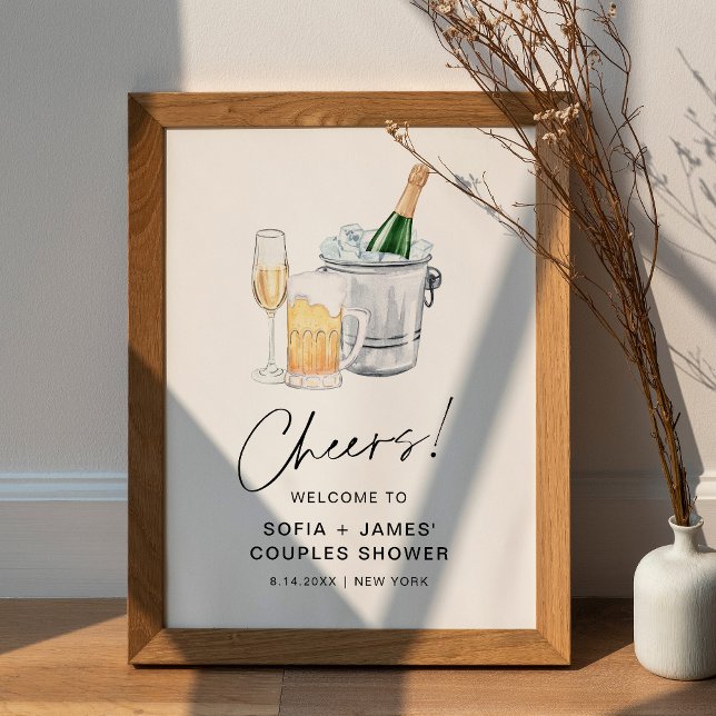 CRISTAL Bubbles and Brews Couples Shower Sign (Creator Uploaded)