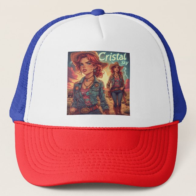 Cristal Sky  Trucker Hat (Front)