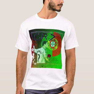 Cristiano Ronaldo holded a flower T-Shirt