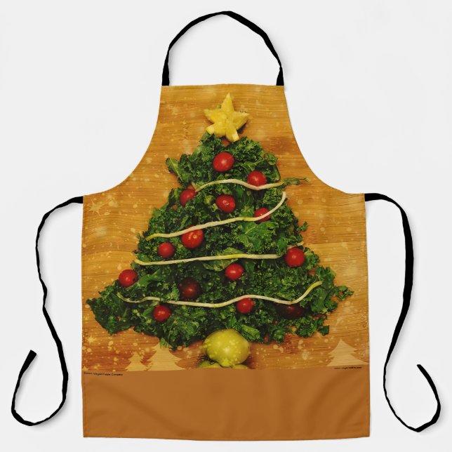 Cristmas Kale Tree Aprong Apron (Front)