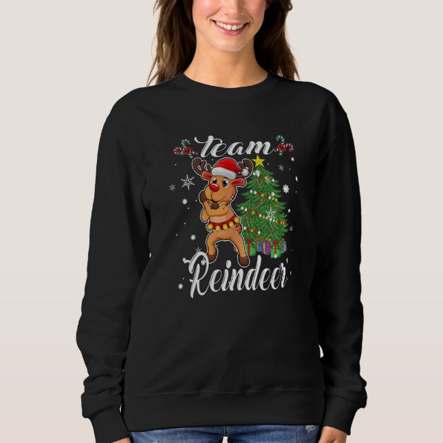 Cristmas  Team Reindeer Sweatshirt (Front)