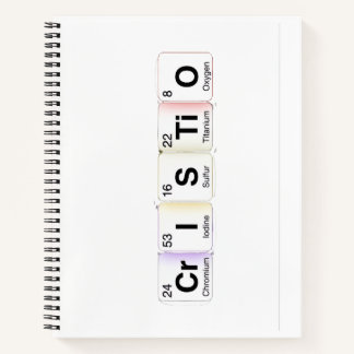 Cristo Elementos Químicos Notebook