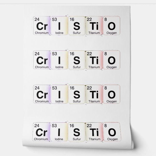 Cristo Elementos Químicos Wallpaper (Unrolling)