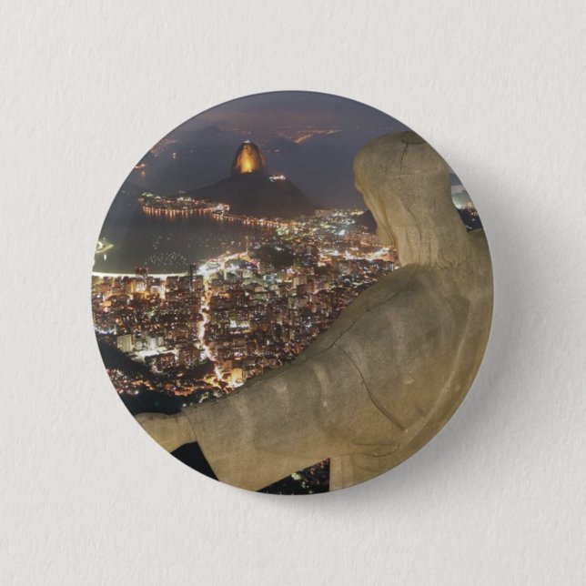 Cristo Redentor 6 Cm Round Badge (Front)