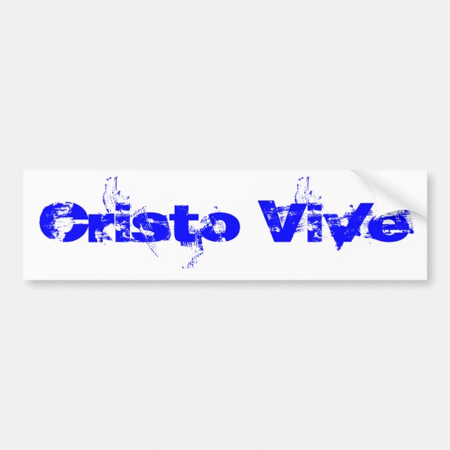 Cristo Vive Bumper Sticker (Front)