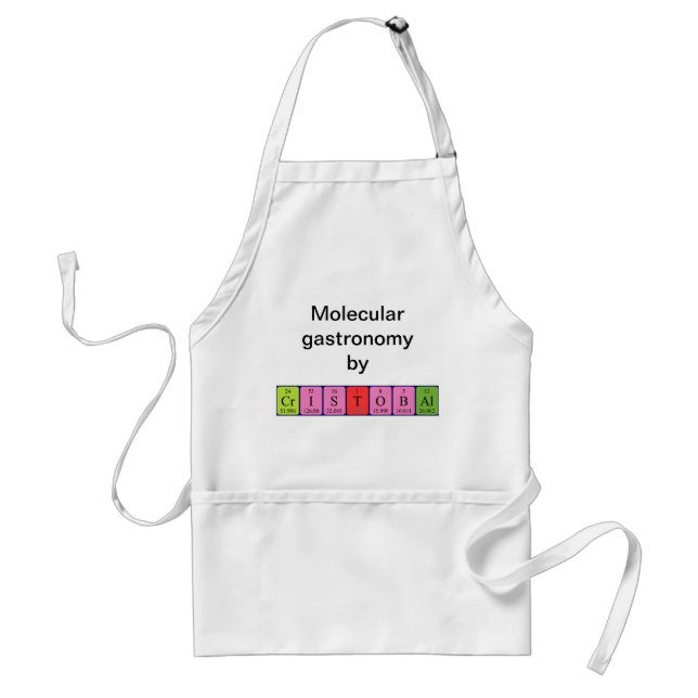 Cristobal periodic table name apron (Front)