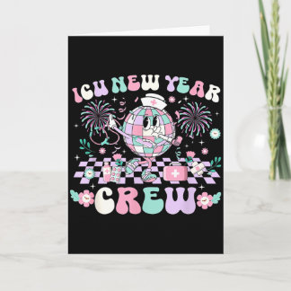 Critical Care Icu New Year Crew Hospital Party Eve Card