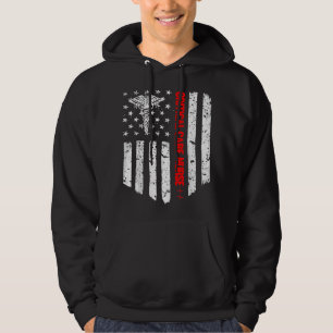 Critical Care Nurse American Flag RN Registered Nu Hoodie