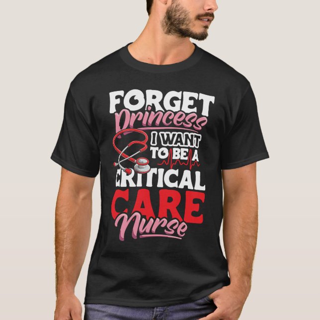 Critical Care Nurse Appreciation Nursing for Women T-Shirt (Front)