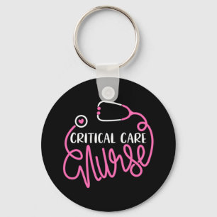 Critical Care Nurse Logo RN Critical Care Nursing Key Ring