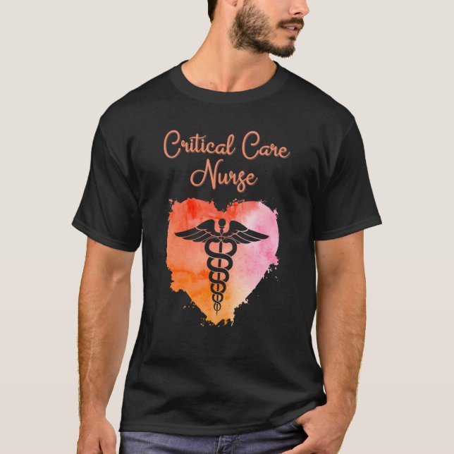 Critical Care Nurse  Nurses Graduation Caduceus T-Shirt (Front)