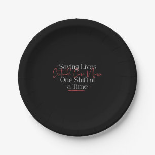 Critical Care Nurse Paper Plate