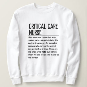 Critical care nurse sweatshirt
