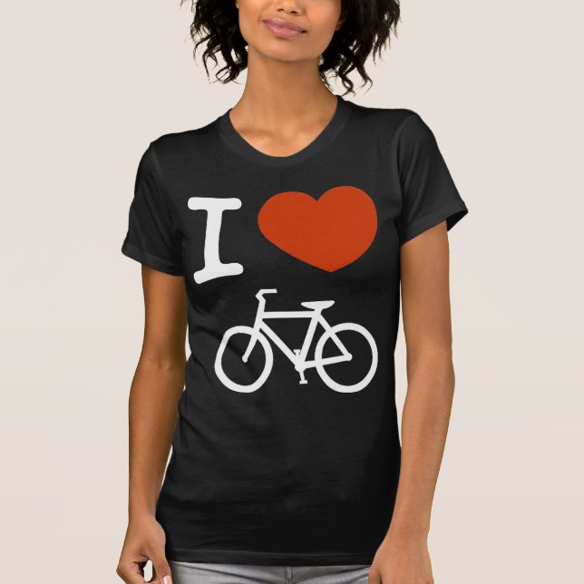 critical mass i love bikes t-shirt (Front)