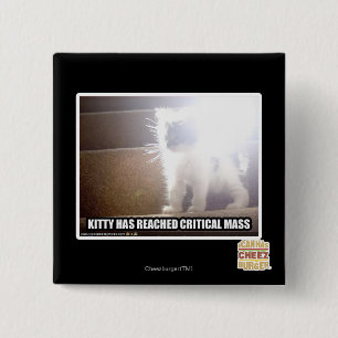 Critical Mass Kitty 15 Cm Square Badge