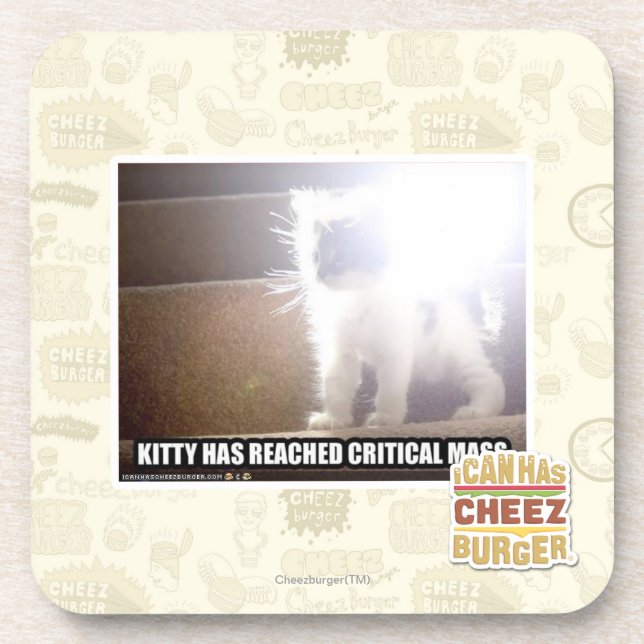 Critical Mass Kitty Coaster (Front)