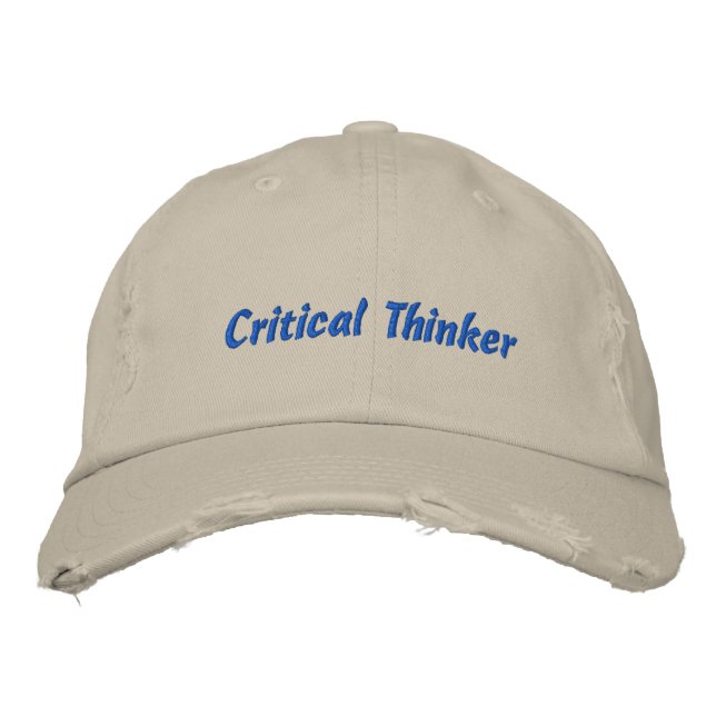 Critical Thinker Distressed Cap (Front)