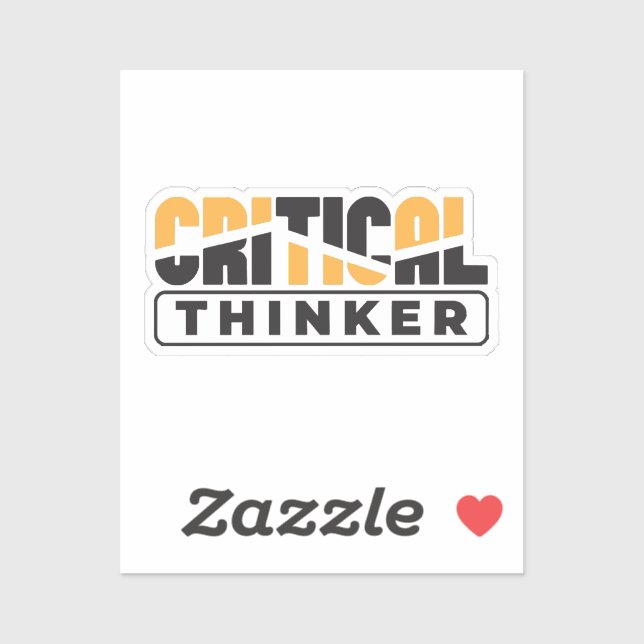 Critical Thinker  Think For Yourself  (Sheet)