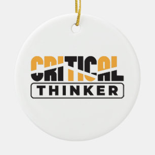 Critical Thinker  Think For Yourself  Ceramic Tree Decoration