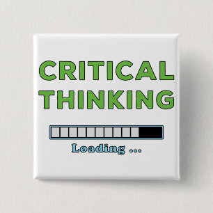 Critical Thinking 15 Cm Square Badge