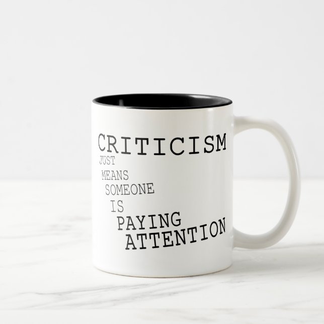 Criticism Two-Tone Coffee Mug (Right)