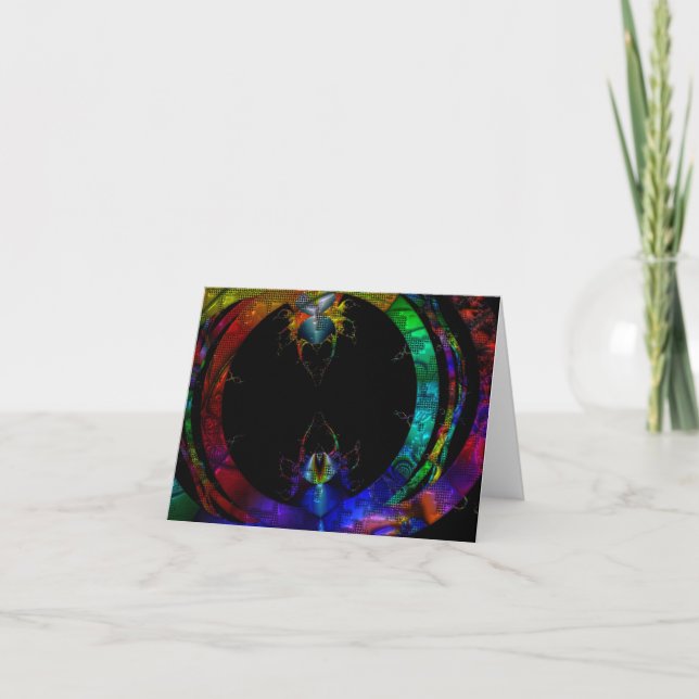 Critter Love Rainbow Art Card (Front)