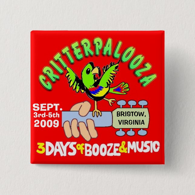 CRITTERPALOOZA Buttons (Front)