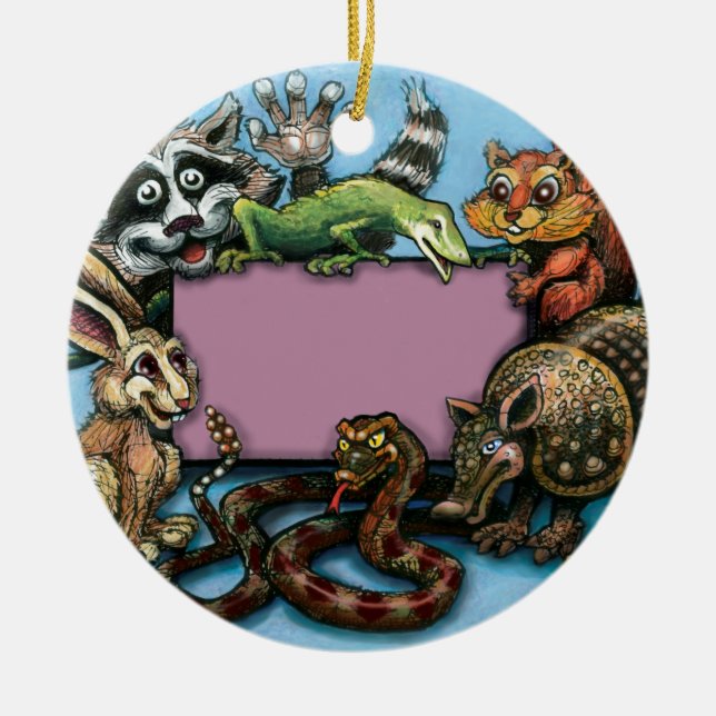 Critters Ceramic Tree Decoration (Front)
