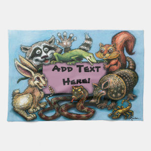 Critters Tea Towel