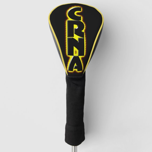 CRNA Anaesthesia Burning  Golf Head Cover (Front)