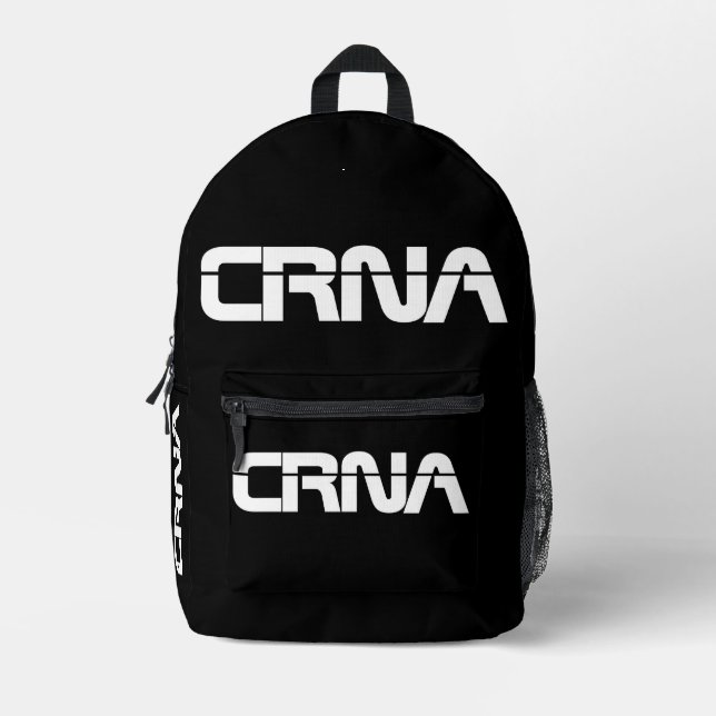 CRNA Anaesthesia Design Printed Backpack (Front)