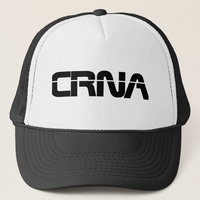  CRNA Anaesthesia Design  Trucker Hat (Front)