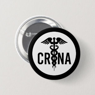 CRNA Certified Registered Nurse Anaesthetist Gifts 6 Cm Round Badge