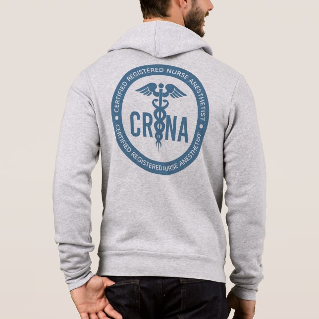 CRNA Certified Registered Nurse Anaesthetist Gifts Hoodie (Back)
