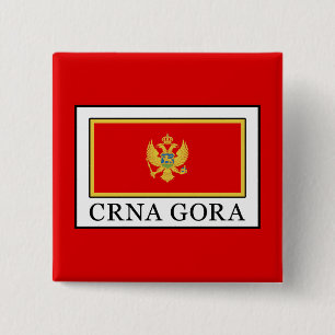 Crna Gora 15 Cm Square Badge