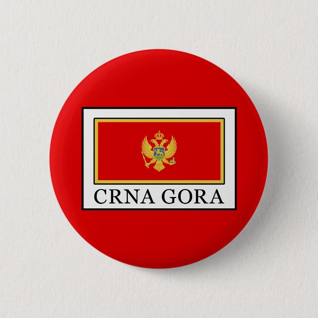 Crna Gora 6 Cm Round Badge (Front)