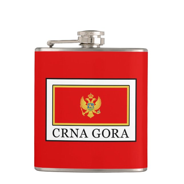 Crna Gora Hip Flask (Front)