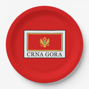 Crna Gora Paper Plate