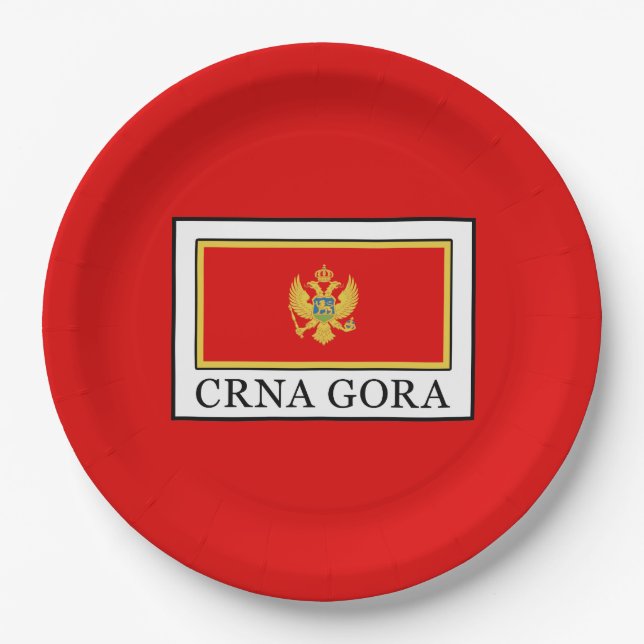 Crna Gora Paper Plate (Front)