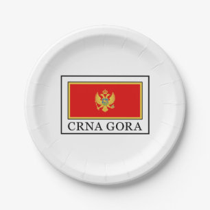 Crna Gora Paper Plate