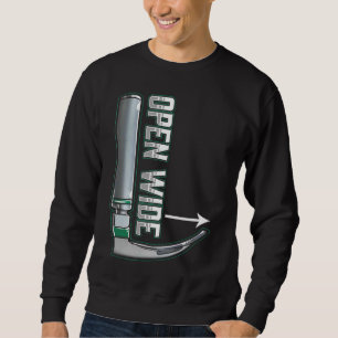 CRNA laryngoscope Anesthesiologist Intubation Sweatshirt