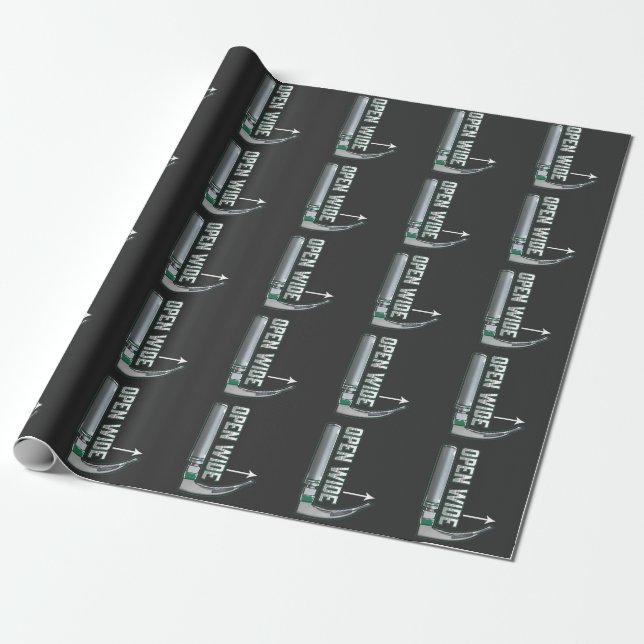 CRNA laryngoscope Anesthesiologist Intubation Wrapping Paper (Unrolled)