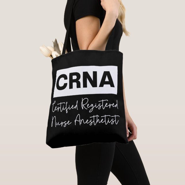 CRNA Nurse Anaesthetist Anaesthesiologist Tote Bag (Close Up)