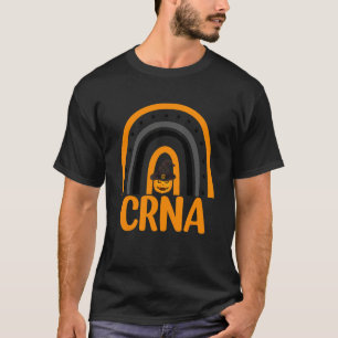 Crna Nurses Nursing Rainbow Pumpkin Halloween Cost T-Shirt
