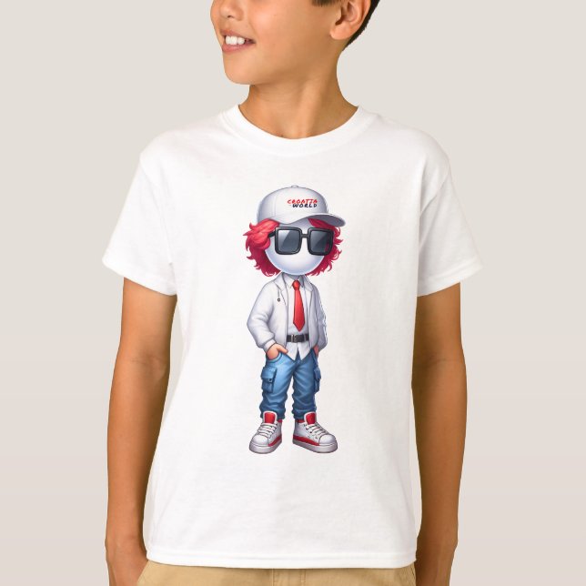 CRO@ - White Front & Back T-Shirt (Front)