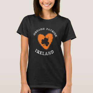 CROAGH PATRICK Shamrock Gaelic Football and Hurlin T-Shirt