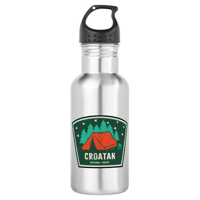 Croatan National Forest Camping 532 Ml Water Bottle (Front)