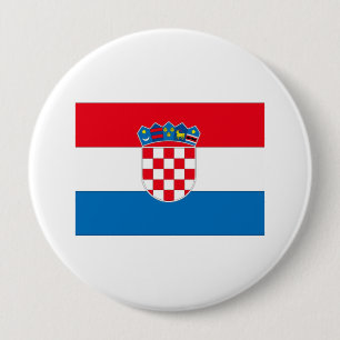 Croatia 10 Cm Round Badge