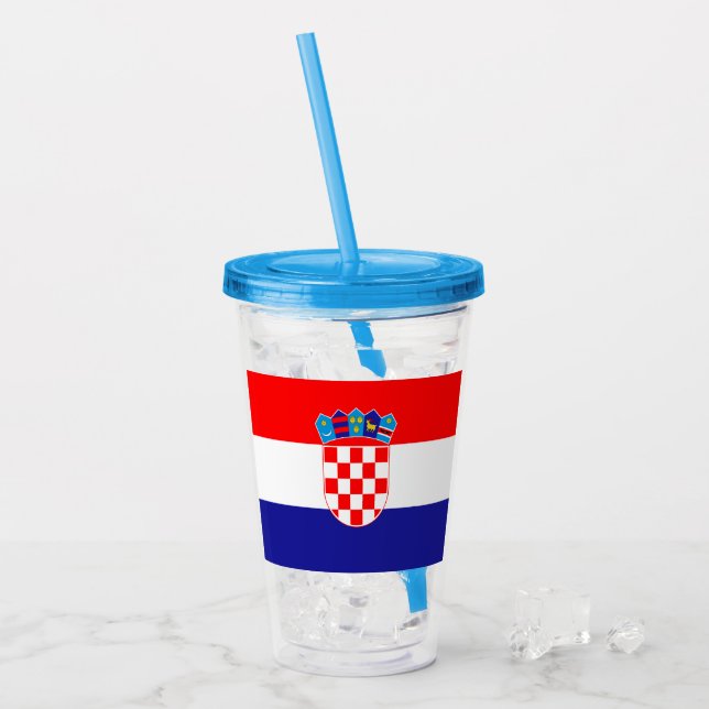 Croatia Acrylic Tumbler (Front Ice)