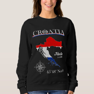 Croatia  Adventure Is Out There  Hrvatska Croatian Sweatshirt